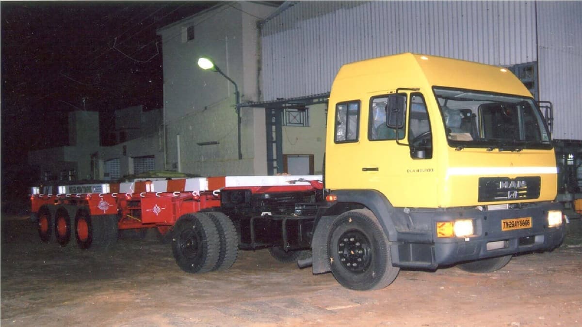 Namakkal Trailers — workshop & delivery photograph
