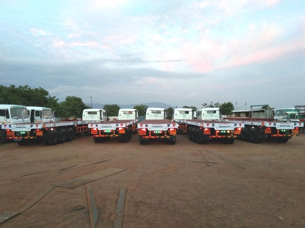Namakkal Trailers — workshop & delivery photograph