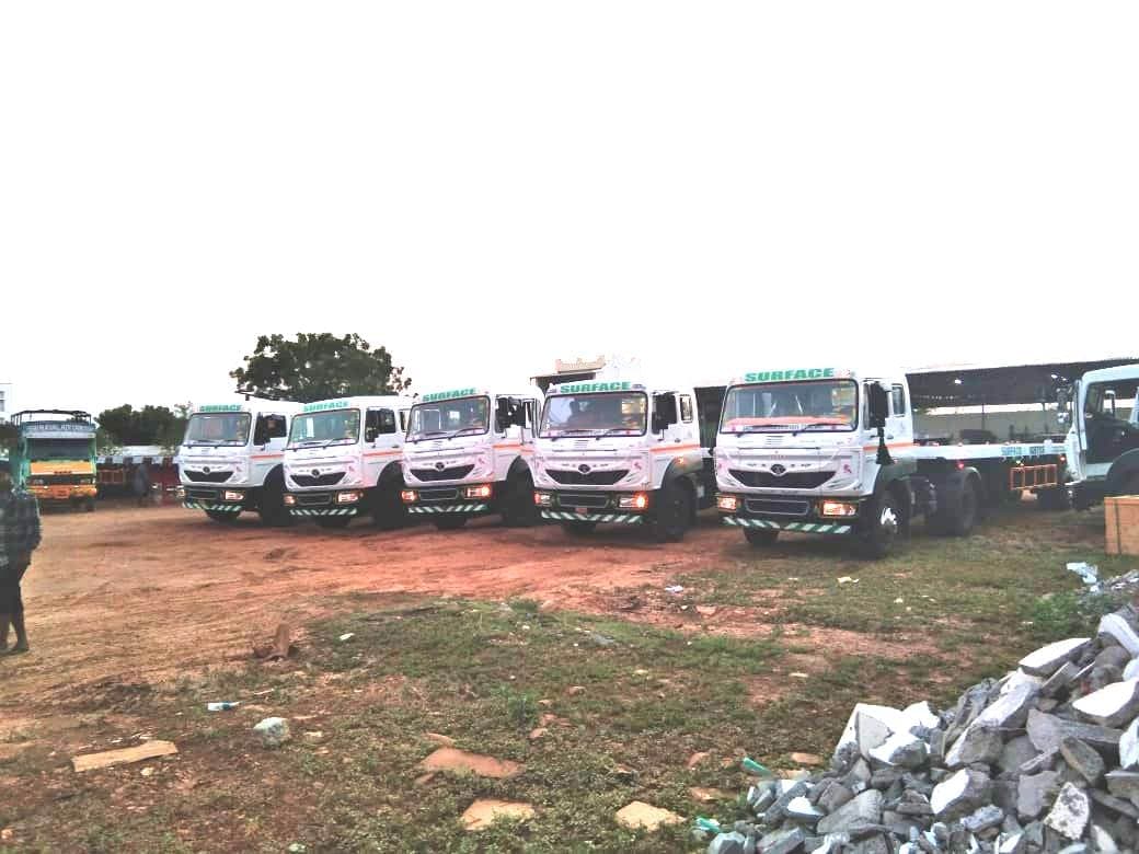 Namakkal Trailers — workshop & delivery photograph