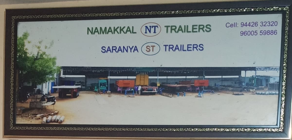 Namakkal Trailers — workshop & delivery photograph